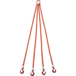 G25-4P20-1.72 [TRUSCO 4本吊ベルトスリングセット 25mm幅X2m 吊り角度60°時荷重1.72t（最大使用荷重2t）]