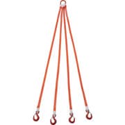 G25-4P20-1.72 [TRUSCO 4本吊ベルトスリングセット 25mm幅X2m 吊り角度60°時荷重1.72t（最大使用荷重2t）]