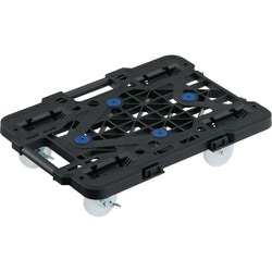 MPK-500NJS-BK [TRUSCO 連結式ルートバン メッシュタイプ 515X385 ナイロン車輪 4輪自在 ストッパー付 黒]