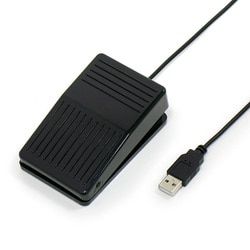 USBフットペダルスイッチ ブラック RI-FP1BK-A