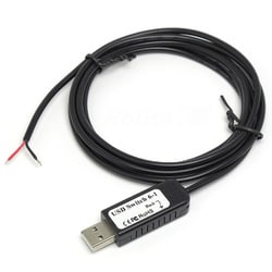 多機能 自作入力装置用USBスイッチケーブル 1スイッチ用 RI-SWCB1-A