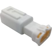 P-CE01A5-02N0-01 [TRUSCO 防水コネクタ ソケットハウジング 2芯 中継用（10個入） 被覆外径φ1.7～2.3 白]