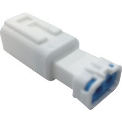 P-CE01A5-02N0-03 [TRUSCO 防水コネクタ ソケットハウジング 2芯 中継用（10個入） 被覆外径φ2.7～3.2 白]