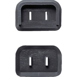 PL2LCAP-50P-BK [TRUSCO プラグ安全カバー2Pスイングプラグ用 50P入 ブラック]