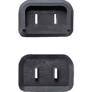 PL2LCAP-50P-BK [TRUSCO プラグ安全カバー2Pスイングプラグ用 50P入 ブラック]