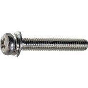 S013-0207 [TRUSCO ナベ頭組込ねじ 三価白P=4 M2×7 2400本入 ヘキサゴンパック]