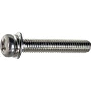 S013-0208 [TRUSCO ナベ頭組込ねじ 三価白P=4 M2×8 2400本入 ヘキサゴンパック]