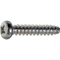 S027-0308 [TRUSCO ナベ頭タッピングねじ 三価白 2種B1 M3×8 1100本入 ヘキサゴンパック]