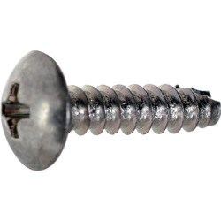 TRUSCO トラス頭タッピングねじ 三価白 2種B1 M4×10 450本入 ヘキサゴンパック S030-0410