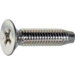 TRUSCO 皿頭タッピングねじ 三価白 3種溝付C1 M4×8 750本入 ヘキサゴンパック S045-0408