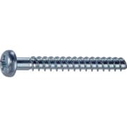 S056-0325 [TRUSCO ナベ頭低トルクねじ 三価白 Pタイプ 半ねじ M3X25X20 400本入 ヘキサゴンパック]
