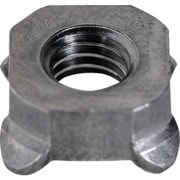 S095-0004 [TRUSCO 四角溶接ナット（パイロット無） スチール M4（8×3.2） 320個入 ヘキサゴンパック]