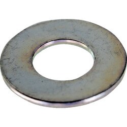 TRUSCO 平ワッシャー 三価白 M5(JIS) 1400個入 ヘキサゴンパック S107-0005