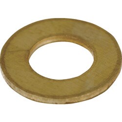 TRUSCO 平ワッシャー 真鍮 M4（JIS） 1800個入 ヘキサゴンパック S116-0004