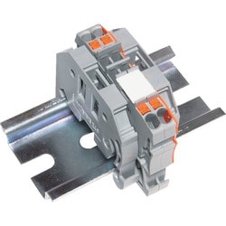 TRUSCO スプリング式端子台2線式 2極 電線サイズ0.25～1.5 SPTB18A-2-2P