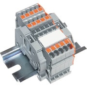 SPTB18A-3-5P [TRUSCO スプリング式端子台3線式 5極 電線サイズ0.25～1.5]