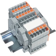 SPTB18A-3-6P [TRUSCO スプリング式端子台3線式 6極 電線サイズ0.25～1.5]