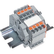 SPTB24A-2-4P [TRUSCO スプリング式端子台2線式 4極 電線サイズ0.25～2.5]