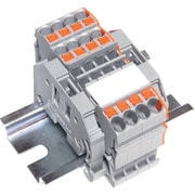 SPTB24A-3-4P [TRUSCO スプリング式端子台3線式 4極 電線サイズ0.25～2.5]