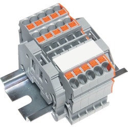 SPTB24A-3-5P [TRUSCO スプリング式端子台3線式 5極 電線サイズ0.25～2.5]