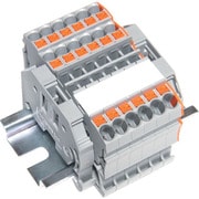 SPTB24A-3-6P [TRUSCO スプリング式端子台3線式 6極 電線サイズ0.25～2.5]