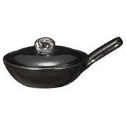 長谷園 目玉焼き 鍋 エッグベーカー 蓋付き 小 一人用 卵1個分/直火 レンジ オーブン OK/ブラック ACK-62