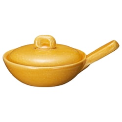 長谷園 目玉焼き 鍋 エッグベーカー 蓋付き 小 一人用 卵1個分/直火 レンジ オーブン OK/オレンジ ACK-64