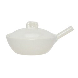 長谷園 目玉焼き 鍋 エッグベーカー 蓋付き 大 一人用 2人用 卵1-2個分/直火 レンジ オーブン OK/ホワイト ACK-65