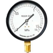 高島 プラスチック圧力計(A枠立型・φ100)圧力レンジ0.0~10MPa G3/8 1227210