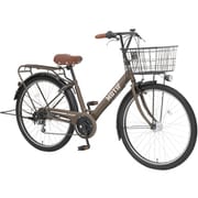 シティサイクル モチーフFT 26インチ 外装6段変速 マットミリタリー MOTP266Z