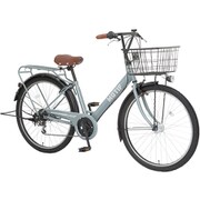 シティサイクル モチーフFT 26インチ 外装6段変速 スチールグレー MOTP266Z