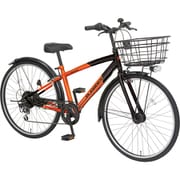 子ども用自転車 ジュニアクロスバイク プレアデス 24インチ 外装6段変速 フル装備 オレンジ×ブラック PDP246Z