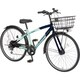 子ども用自転車 ジュニアクロスバイク プレアデス 24インチ 外装6段変速 フル装備 ミント×ネイビー PDP246Z