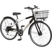 子ども用自転車 ジュニアクロスバイク プレアデス 24インチ 外装6段変速 フル装備 ホワイト×ブラック PDP246Z