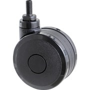 TDGG75-M12-BK [TRUSCO ねじ込み双輪キャスター エラストマ-車輪 自在 Φ75 M12 ブラック]