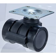 THCNS66-P [TRUSCO プレート式重荷重用低床型 双輪キャスターダブルベアリング ストッパー付きナイロン車66mm]