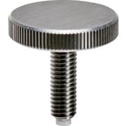 TRUSCO POMパッド付ローレットノブ ステンレス M3X6 TKKPP-M3X6S