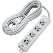 TOT3N-405 [TRUSCO 電源タップ 3P抜け止め4個口 5M アース/マグネット付]