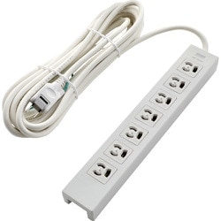 TOT3N-710 [TRUSCO 電源タップ 3P抜け止め7個口 10M アース/マグネット付]