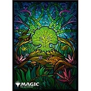 MTGS-241 マジック：ザ・ギャザリング プレイヤーズカードスリーブ 団結のドミナリア ステンドグラス版/森 [トレーディングカード用品]