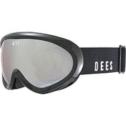 PEANUTS DEG-123-1 Shiny BLACK(ORANGE /SILVER mirror) [スキー スノーボード ゴーグル]