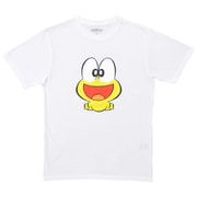 12893334 ど根性ガエル ピョン吉 プリントTシャツ ホワイト LLサイズ [キャラクターグッズ]