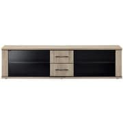 MCD style インテリア・テレビラック オーク木目柄（グレージュ） ～65V型 AS-MCD1500-GB