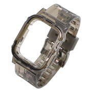 IMAWB06BK [Apple Watch Series7専用 バンド一体型ケース クリアブラック]