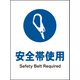 JHC-07P [JIS 指示標識 タテ 安全帯着用]