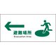 JWD-19E [JIS 安全標識 ヨコ ←避難場所]