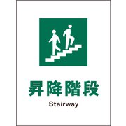 JHD-13S [JIS 安全標識 タテ 昇降階段]