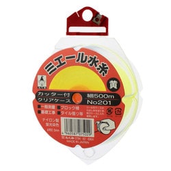 234 [ミエール水糸 カッター付ケース入 ホワイト 細 500m]