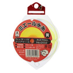 235 [ミエール水糸 カッター付ケース入 ホワイト 太 270m]
