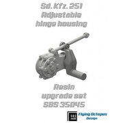35045 Sd.Kfz.251 履帯テンションアジャスター （2個入り） [1/35スケール レジン製ミリタリーフィギュア]